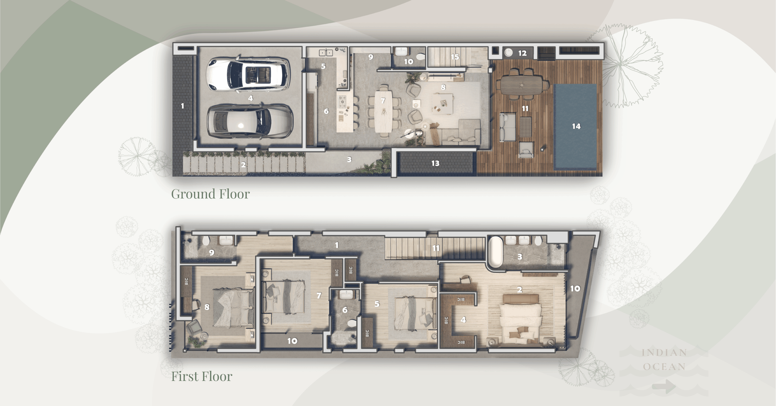 Samara Ridge Villa A - Floor Plans Image