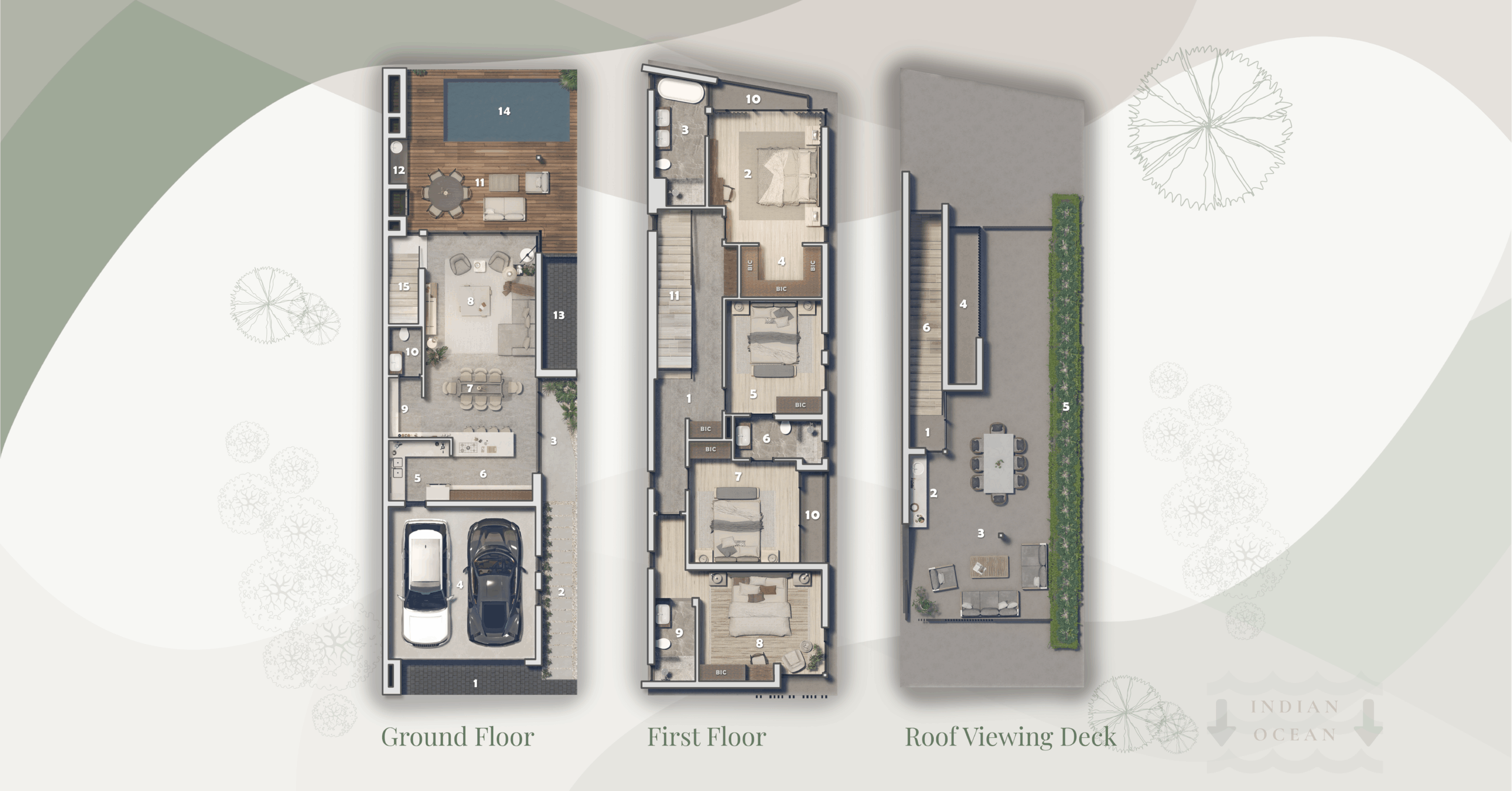 Samara Ridge Villa B - Floor Plans Image