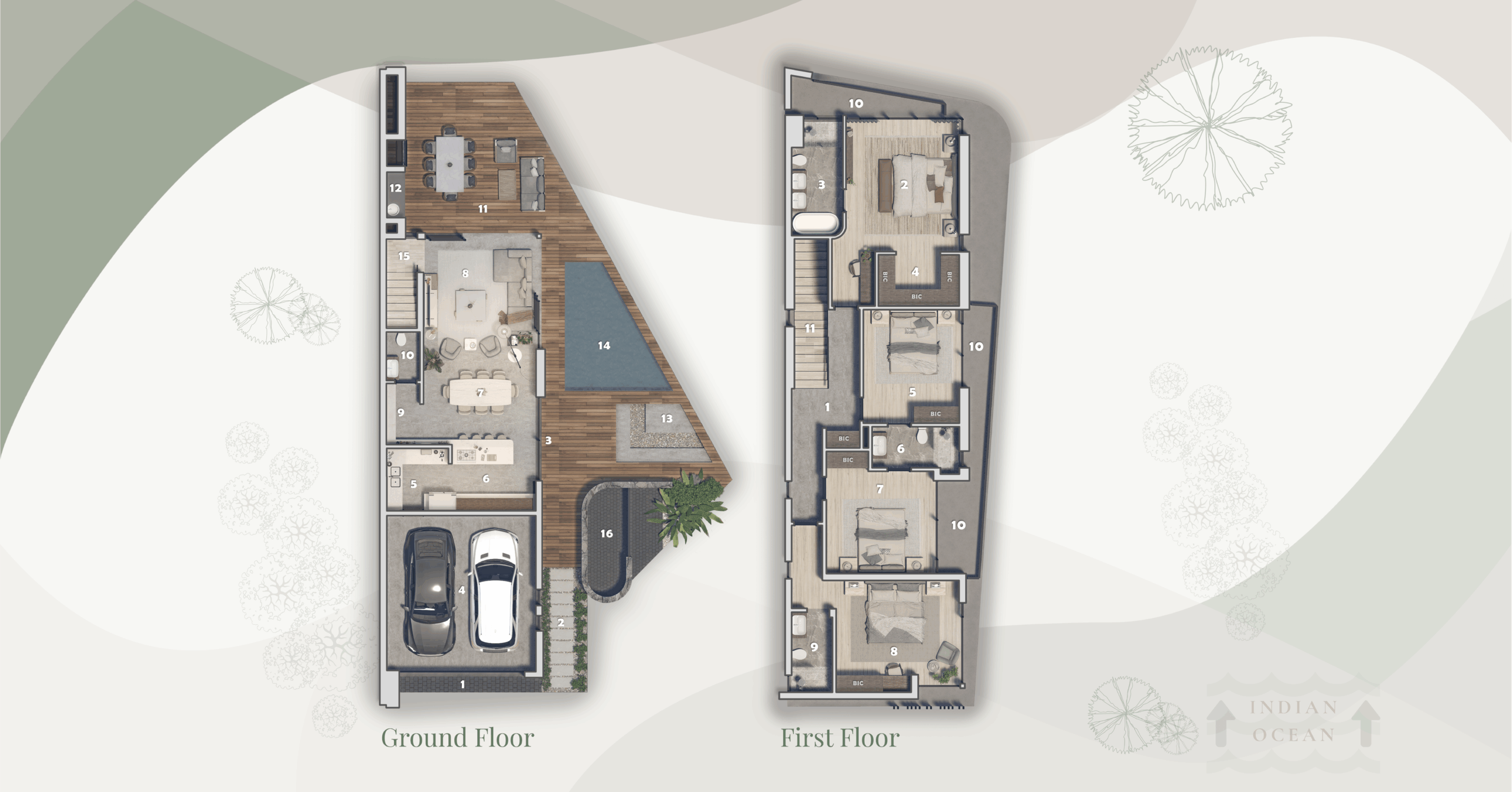 Samara Ridge Villa C - Floor Plans Image