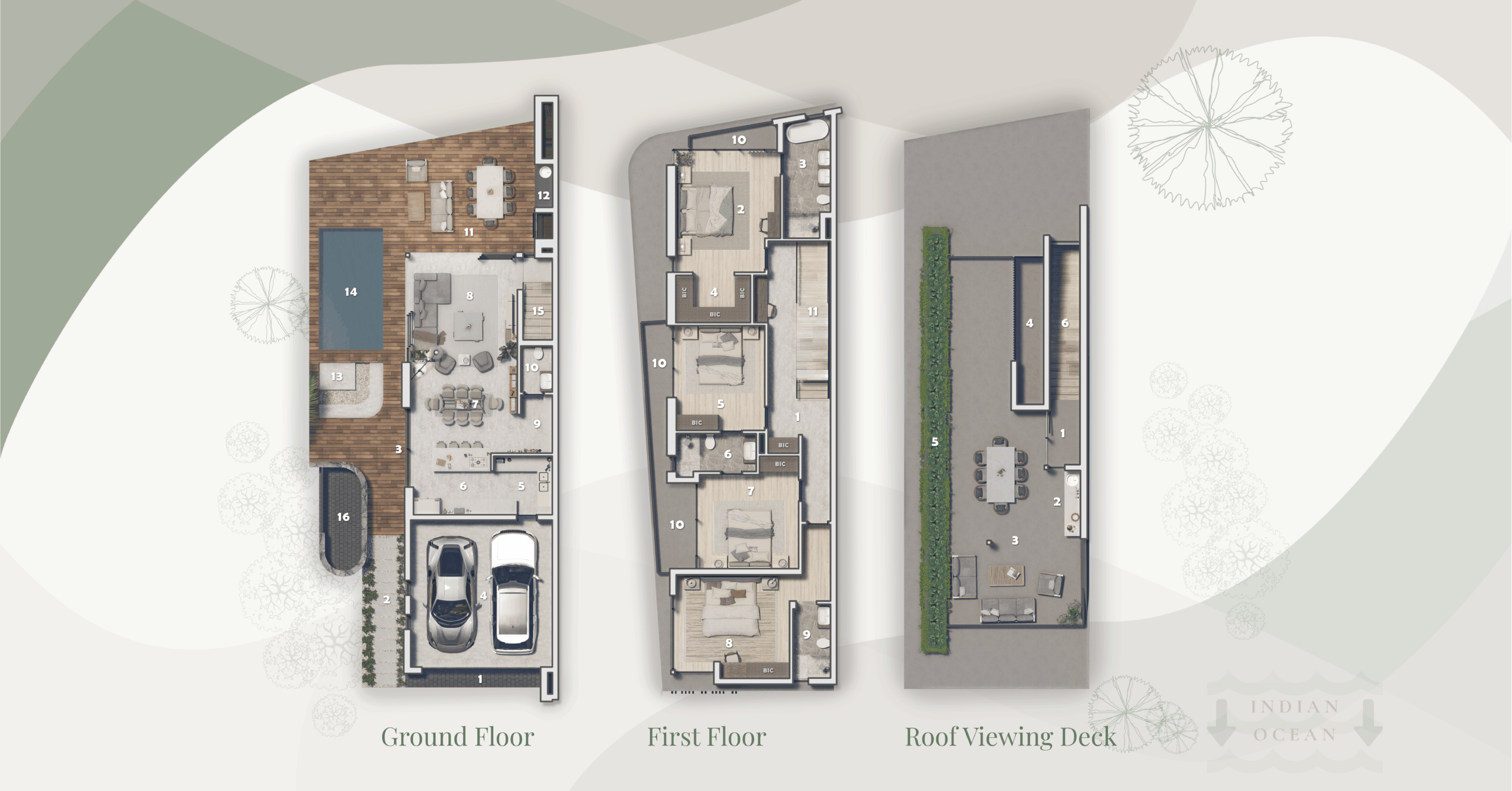 Samara Ridge Villa B - Floor Plans Image